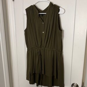 Banana Republic Dark Green Sleeveless Top